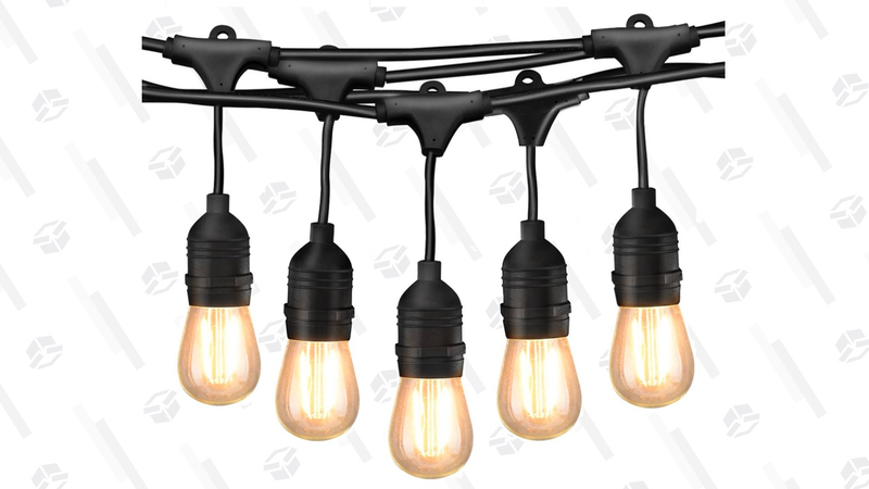 Mpow LED Outdoor String Lights, 49Ft Commercial Grade Lights | $40 | Amazon | Use code ZQ2D3ED7